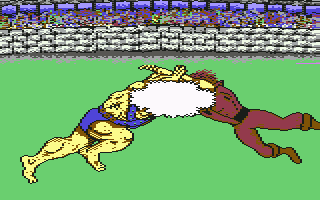 Grave Yardage (Commodore 64) screenshot: Bam!
