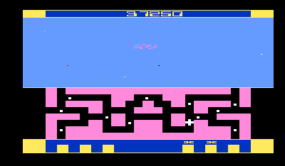Flash Gordon (VIC-20) screenshot: Game over.