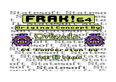 Frak! (Commodore 64) screenshot: Loading screen.