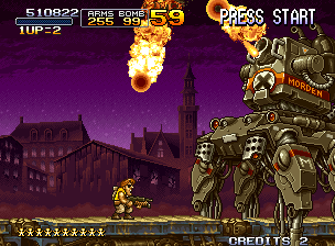 Metal Slug X (Neo Geo) screenshot: Boss