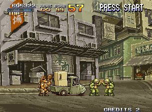 Metal Slug X (Neo Geo) screenshot: Mission 4