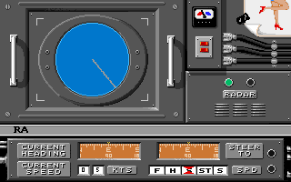 Destroyer (Amiga) screenshot: Radar screen.