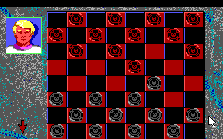 Hoyle: Official Book of Games - Volume 3 (DOS) screenshot: Checkers. (16 Color EGA Version)