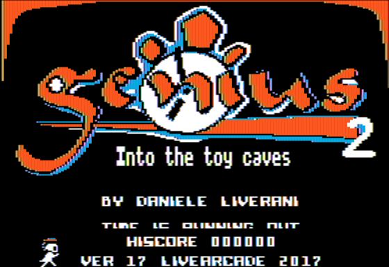 Genius 2: Into the Toy Caves (Apple II) screenshot: Title Screen