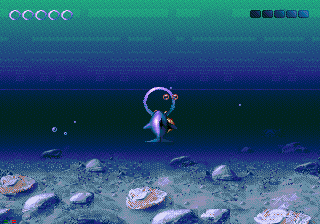 Ecco: The Tides of Time (SEGA CD) screenshot: Traveling Through the Rings