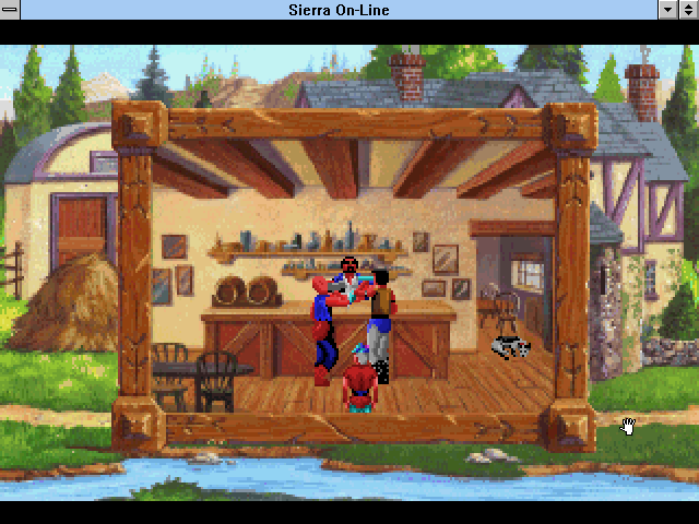 King's Quest V: Absence Makes the Heart Go Yonder! (Windows 3.x) screenshot: Inside the inn.