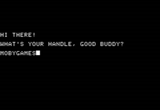 Morton's Fork (Apple II) screenshot: Creating Your Character Using Trucker Slang