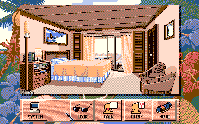 Marine Rouge (PC-98) screenshot: Hero's bedroom