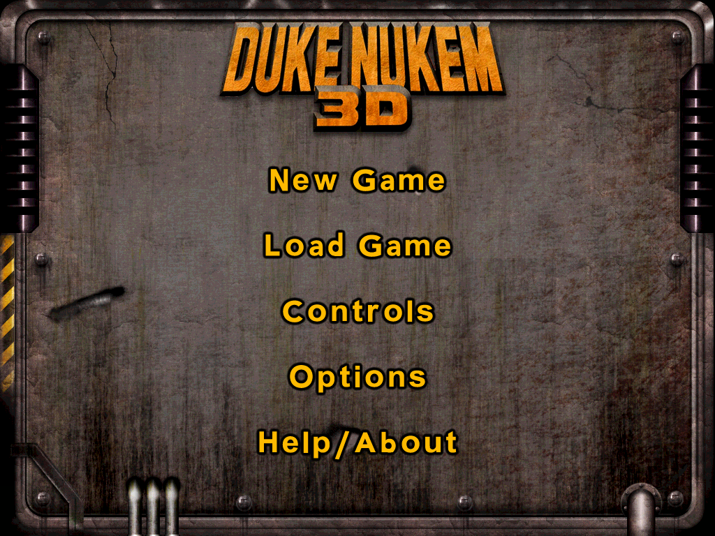 Duke Nukem 3D (iPad) screenshot: Main menu