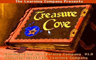 Treasure Cove! (DOS) screenshot: Title screen