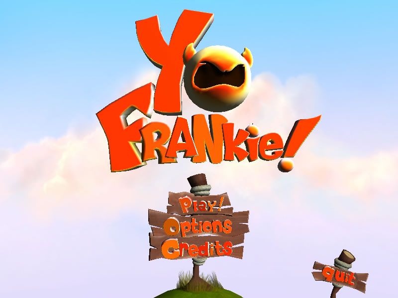 Yo Frankie! (Windows) screenshot: Main menu