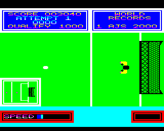 Daley Thompson's Super-Test (BBC Micro) screenshot: Penalty kick