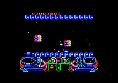 Dark Fusion (Amstrad CPC) screenshot: I died.
