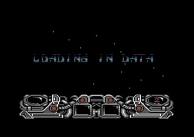 Dark Fusion (Commodore 64) screenshot: Loading in data