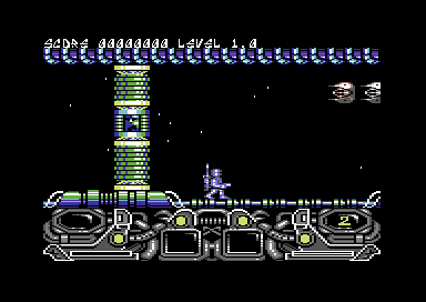Dark Fusion (Commodore 64) screenshot: Starting location