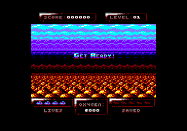 Sub Hunter (Amstrad CPC) screenshot: Get ready!