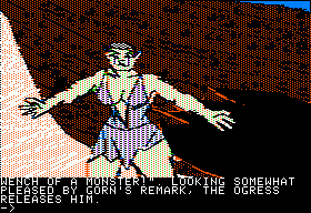 Ring Quest (Apple II) screenshot: The Ogress