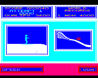 Daley Thompson's Super-Test (BBC Micro) screenshot: Ski-jump