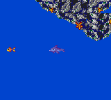 Ecco: The Tides of Time (Game Gear) screenshot: Lovely Dolphin food