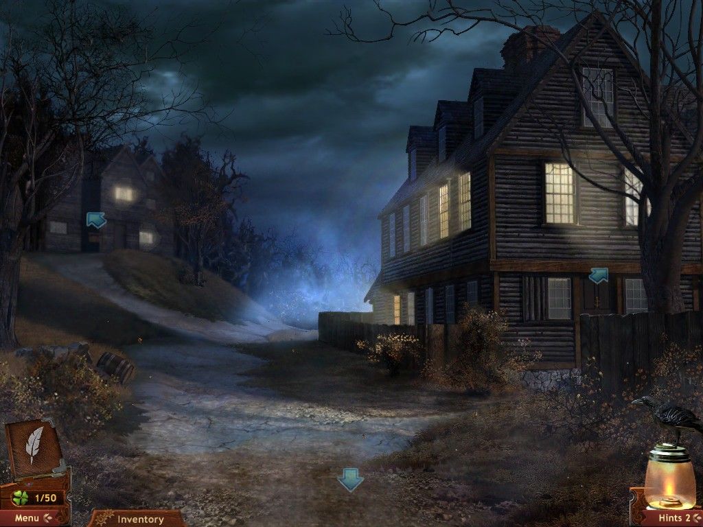 Midnight Mysteries: Salem Witch Trials (iPad) screenshot: Salem village