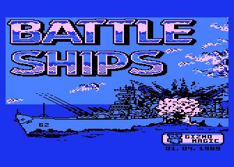 Battle Ships (Atari 8-bit) screenshot: Loading screen