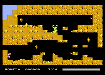 Crypts of Egypt (Atari 8-bit) screenshot: The dangers of the first screen