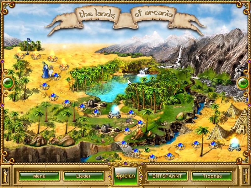 Magic Match: The Genie's Journey (Windows) screenshot: Map