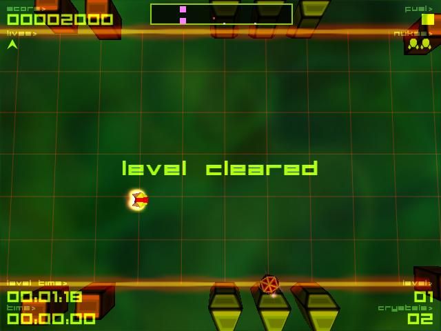 Alien Abduction (Windows) screenshot: Level cleared