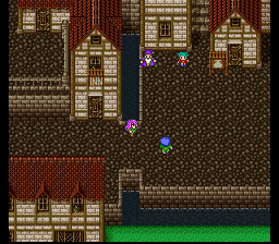 Final Fantasy V (SNES) screenshot: In a regular town