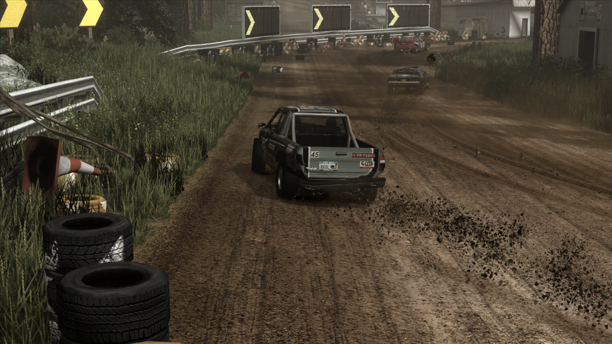 FlatOut: Ultimate Carnage (Xbox 360) screenshot: Drifting is not an option here.