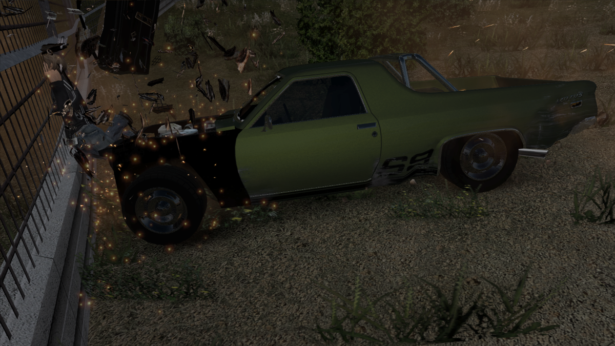 FlatOut: Ultimate Carnage (Xbox 360) screenshot: Ouch!!!