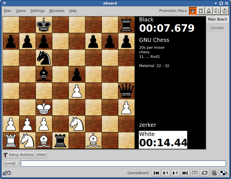 Screenshot of GNU Chess (Linux, 1984) - MobyGames