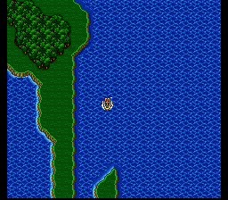 Final Fantasy V (SNES) screenshot: Navigating a ship