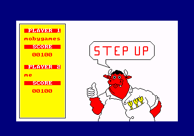 Bullseye (Amstrad CPC) screenshot: Step up