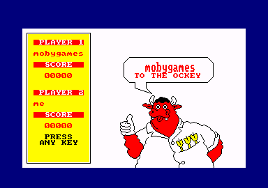 Bullseye (Amstrad CPC) screenshot: mobygames to the ockey