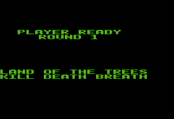 Kid Niki: Radical Ninja (Apple II) screenshot: Round 1 Start