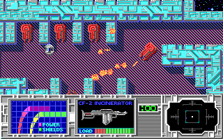 Xenopods (DOS) screenshot: Attack!