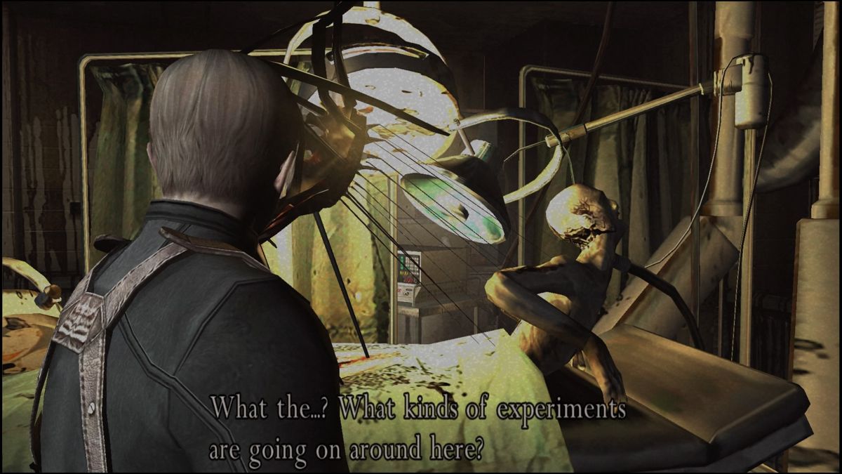 Resident Evil 4 (PlayStation 4) screenshot: Checking the lab on the island