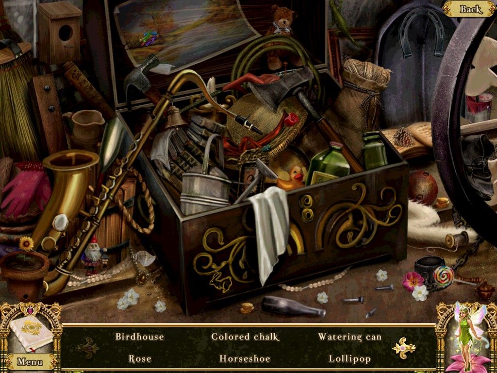 Awakening: The Dreamless Castle (iPad) screenshot: Carriage House - objects