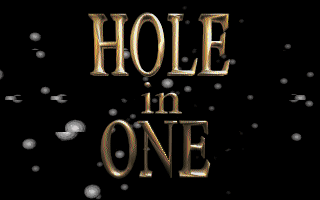 Hole in One (DOS) screenshot: Splash screen.