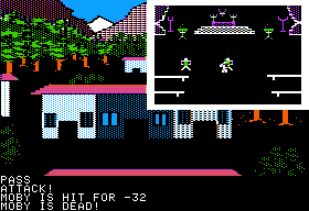Rings of Zilfin (Apple II) screenshot: Defeated!
