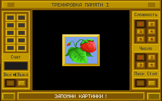 Trenirovka Pamjati (DOS) screenshot: Memorize the picture (in Russian)