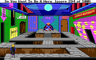 Hero's Quest: So You Want to Be a Hero (DOS) screenshot: Yorick's room.