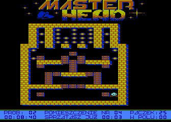 Master Head (Atari 8-bit) screenshot: Level four
