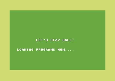 Computer Baseball (Commodore 64) screenshot: Loading screen