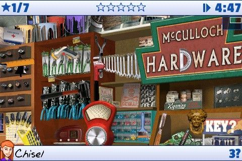 Little Shop of Treasures (iPhone) screenshot: Hardware Shop - objects