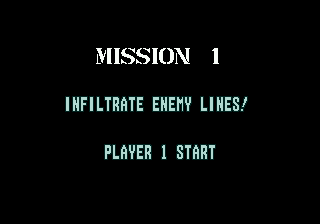 Rambo III (Genesis) screenshot: Mission begins