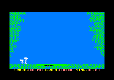 Danger Mouse in Double Trouble (Amstrad CPC) screenshot: We need to get past the alligator