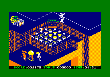 Danger Mouse in Double Trouble (Amstrad CPC) screenshot: The lab with the evil me.