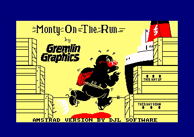 Monty on the Run (Amstrad CPC) screenshot: Loading screen